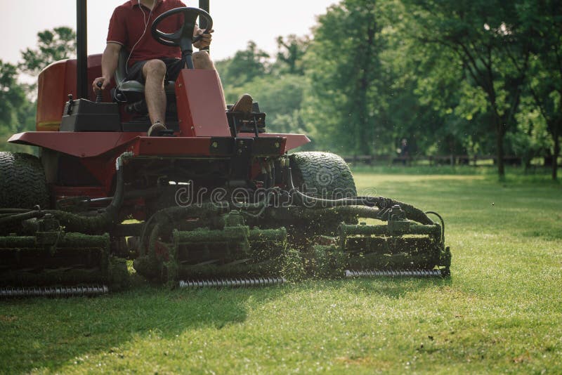 Golf Course Maintenance Equipment, Fairway Mower Stock Photo Image of recreation, golf 220106944