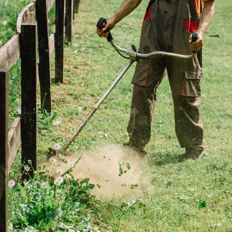 Golf Course Maintenance Equipment, Grass Trimmer Stock Image Image of