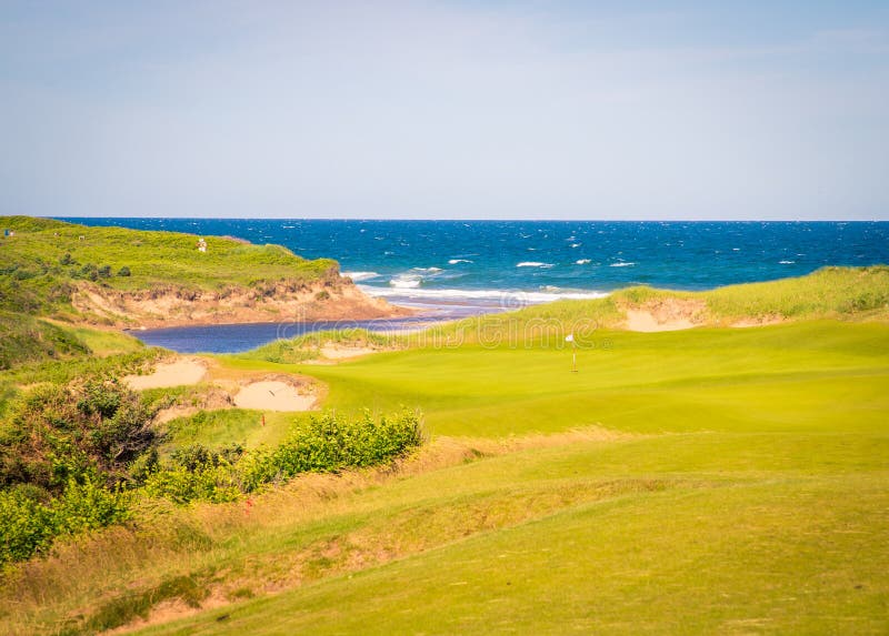 Golf Course in Nova Scotia, Canada Stock Photo Image of breton