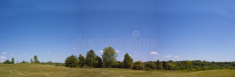 Golf course panorama