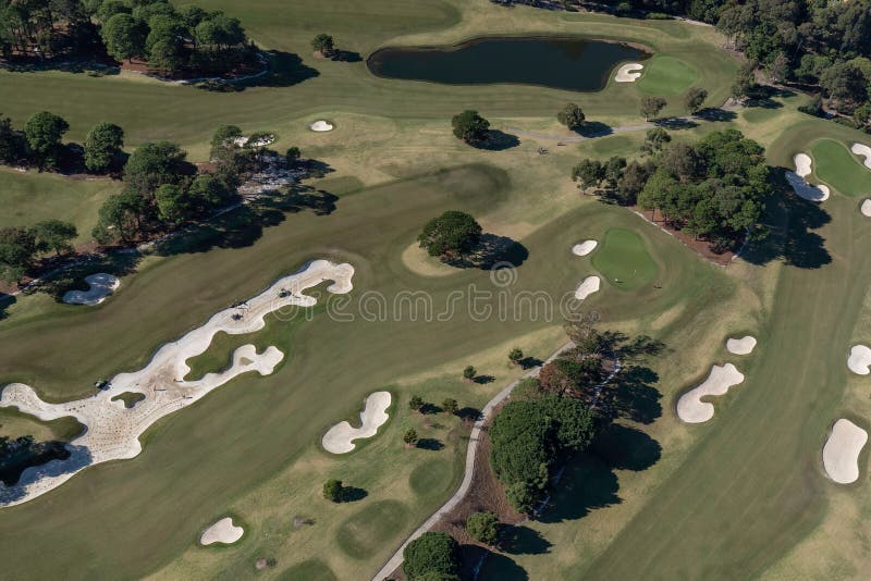 Golf Course, Seen from Above in Helicopter Editorial Image Image of sunny, grass 260441730