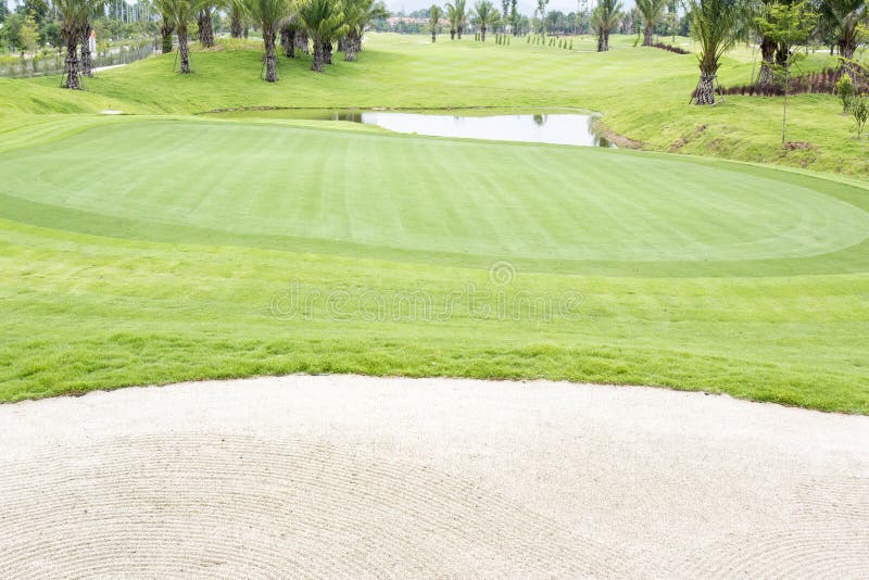 Golf courses , green grass stock image. Image of courses 58784863