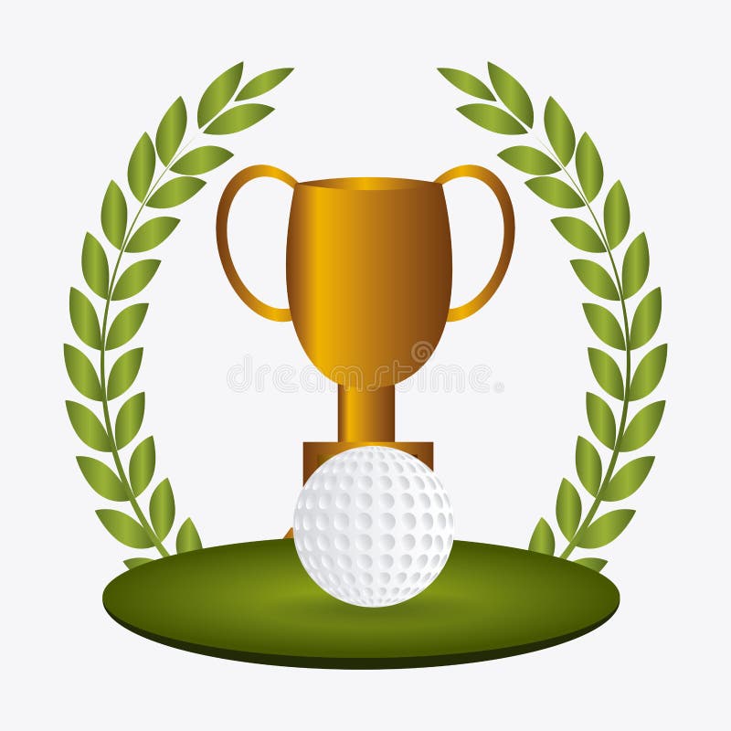 Golf Cup Laurel Stock Illustrations 122 Golf Cup Laurel Stock