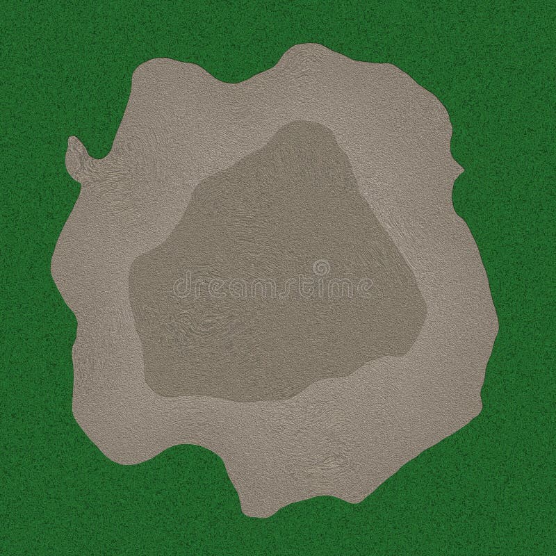 Golf Field on The Grass stock illustration