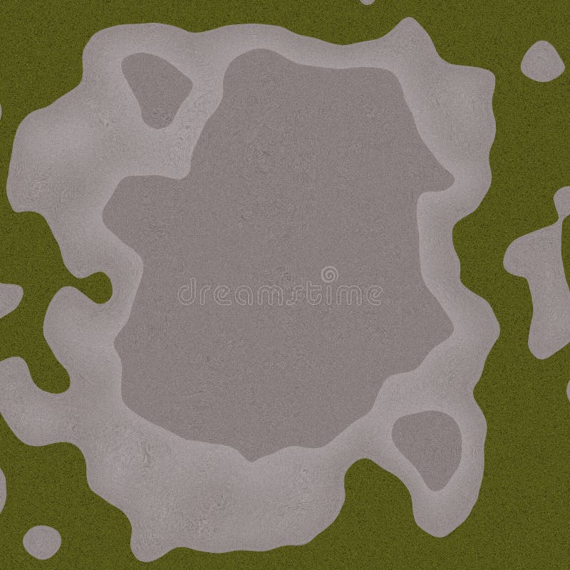 Golf Field on The Green stock illustration