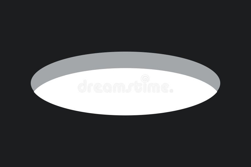 Golf field hole for ball. Rabbit or mouse round hole in ground. 3d perspective circle icon. Vector illustration isolated vector illustration