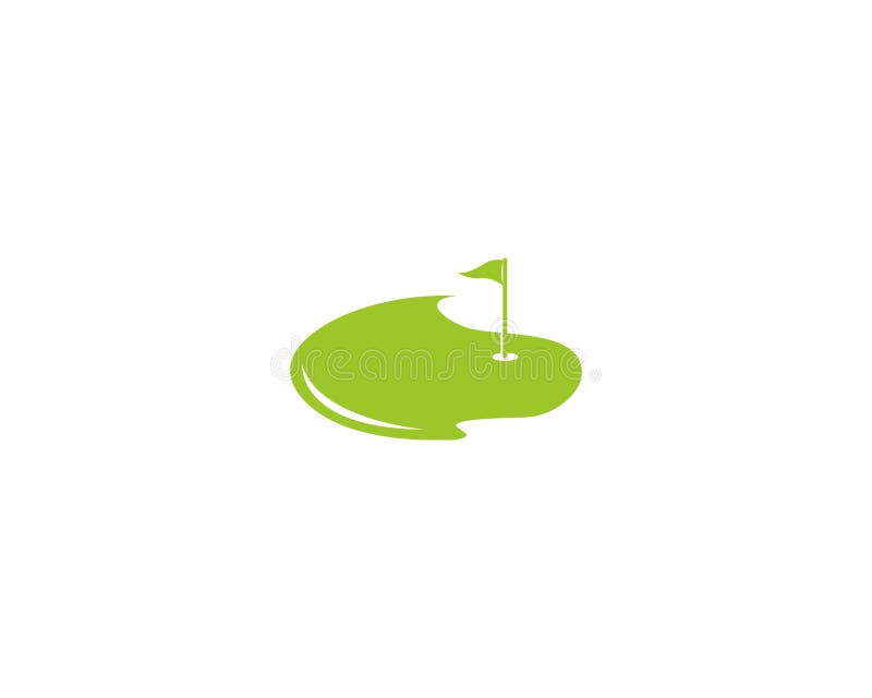 Golf Field logo template vector icon royalty free illustration