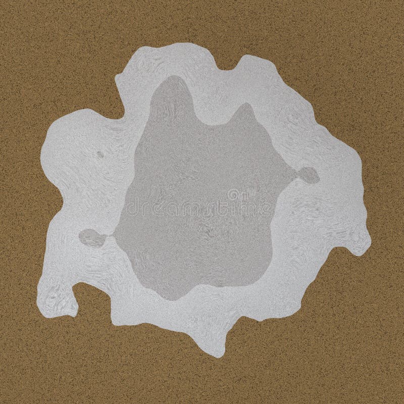 Golf Field on The Sand royalty free illustration