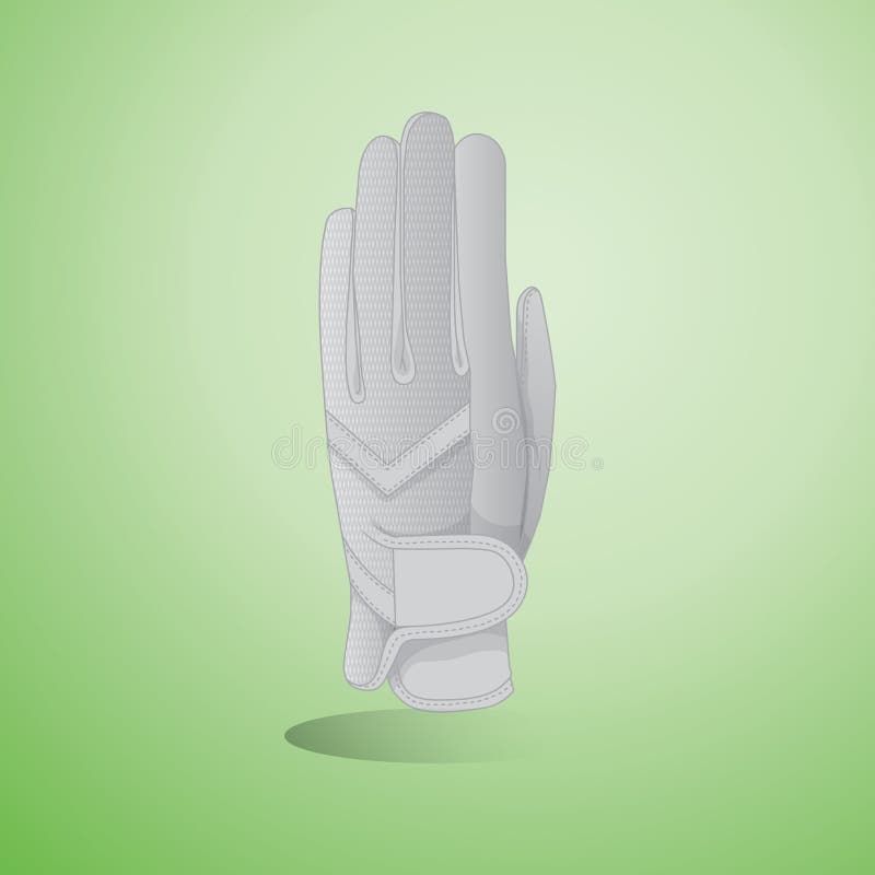 Golf Glove. Vector Illustration Decorative Design Stock Vector