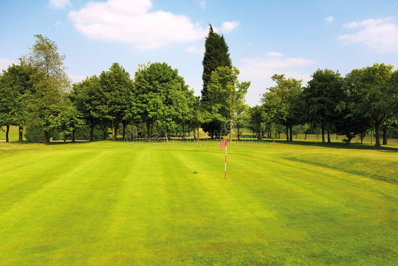 Golf green stock image. Image of alone, amazing, clear 21494461