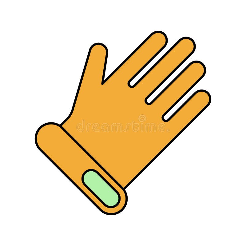 Golf Hand Gloves Icon Vector Stock Vector Illustration of gesture