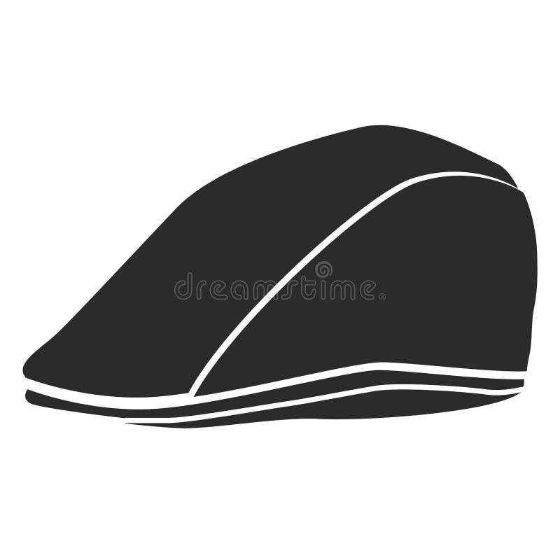 Golf hat silhouette stock vector. Illustration of head 107838516