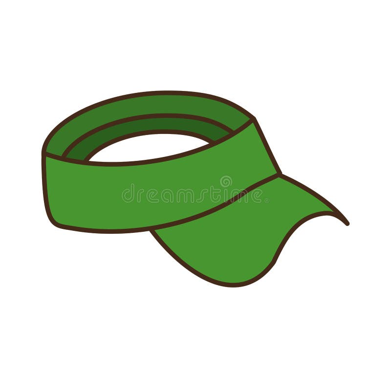 Golf Hat Uniform Isolated Icon Stock Vector Illustration of dress