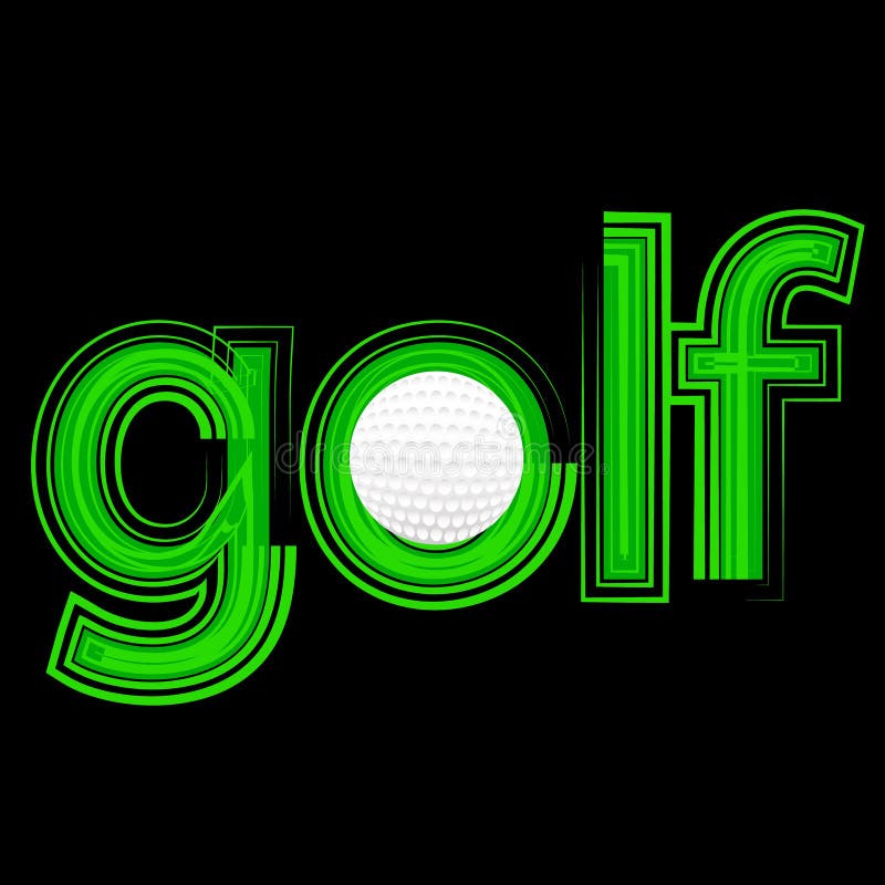 Golf icon royalty free illustration