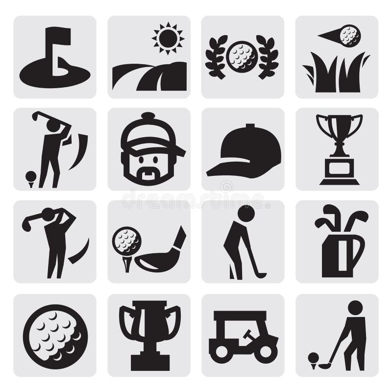 Golf Icons vector illustration