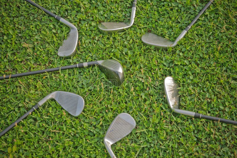 Golf Irons stock photo. Image of golf, wood, metal, closeup 25254206