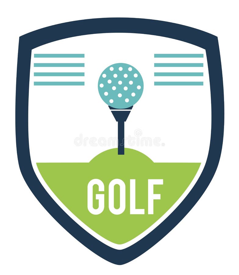 Golf logo design royalty free illustration