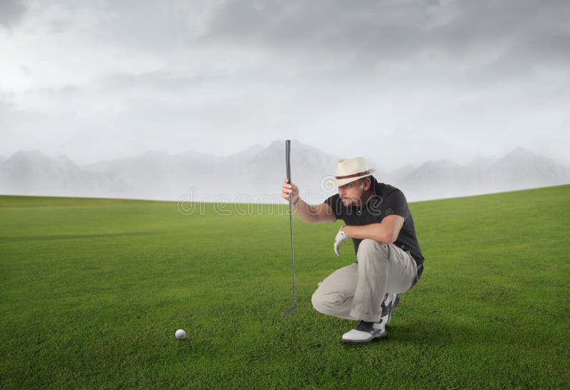 Golf match royalty free stock image
