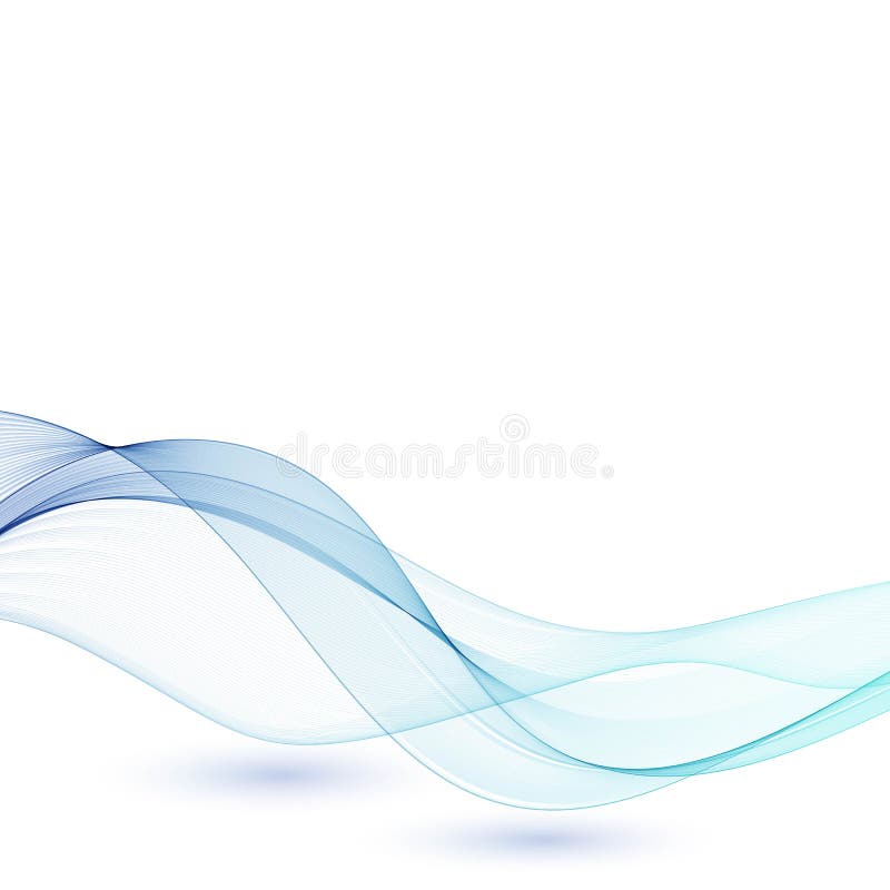 Wave with shadow.Abstract blue lines on a white background. Line art. Vector illustration. Colorful shiny wave with lines created using blend tool. Curved wavy line,smooth stripe. Wave with shadow.Abstract blue lines on a white background. Line art. Vector illustration. Colorful shiny wave with lines created using blend tool. Curved wavy line,smooth stripe.