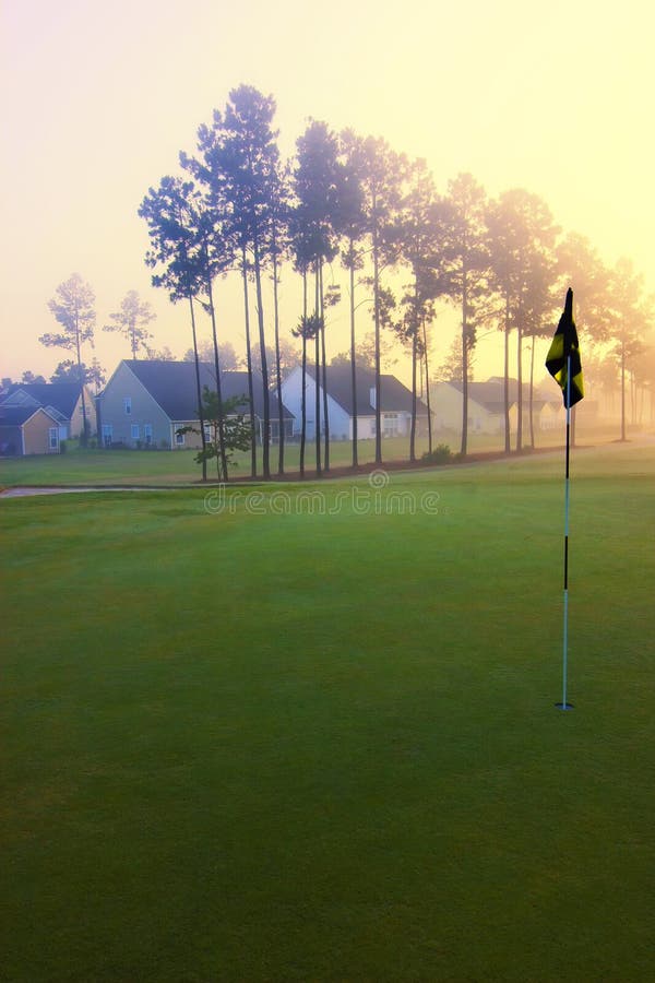 Golf course stock image. Image of pair, goal, golf, flag 27132231