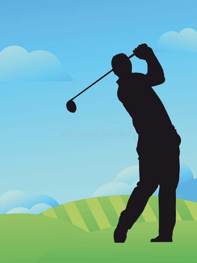 Golf Player vector illustration