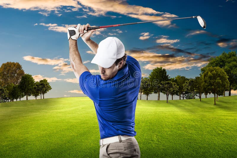 Golf Player stock photo. Image of swing, determination - 69541018