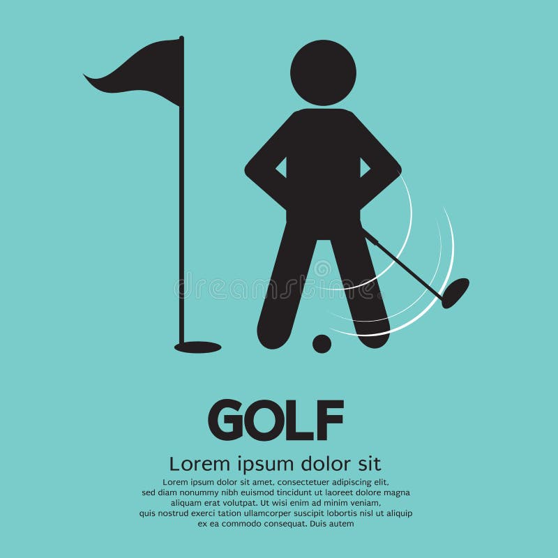 Golf Player stock illustration
