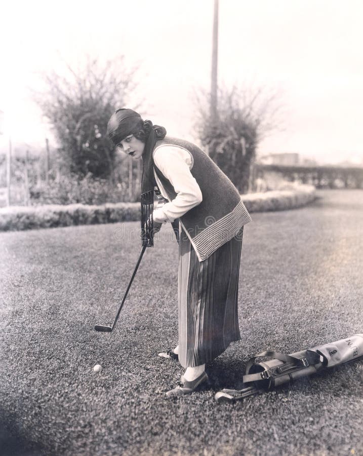 Golf practice stock images