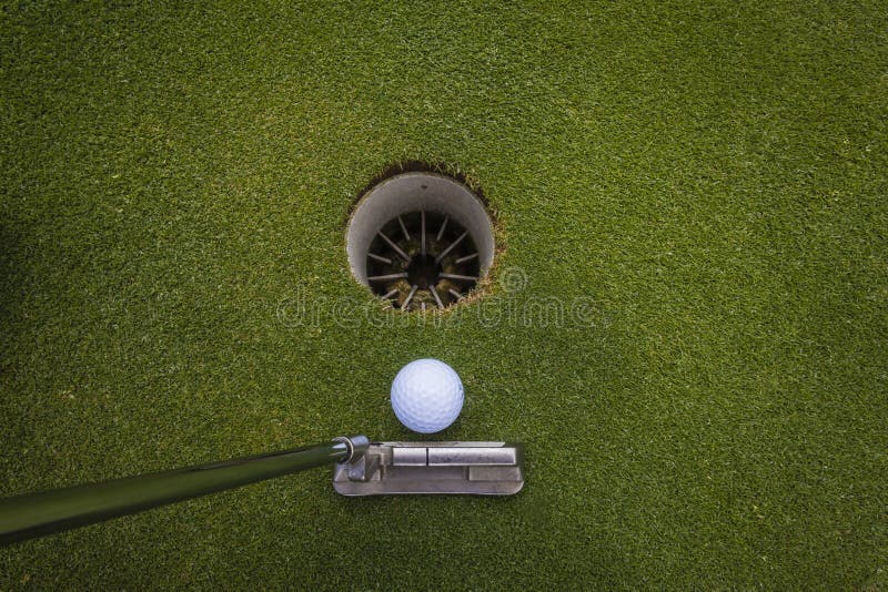 Golf Putt Ball Hole