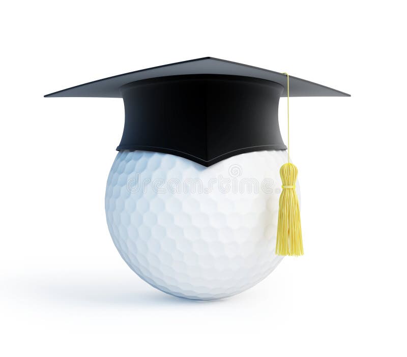 Download Golf school graduation cap stock illustration. Illustration of goal - 16767308