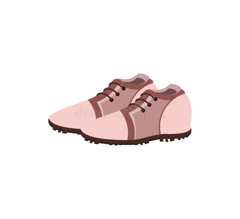 Golf Shoes. Vector Illustration Decorative Design Stock Vector