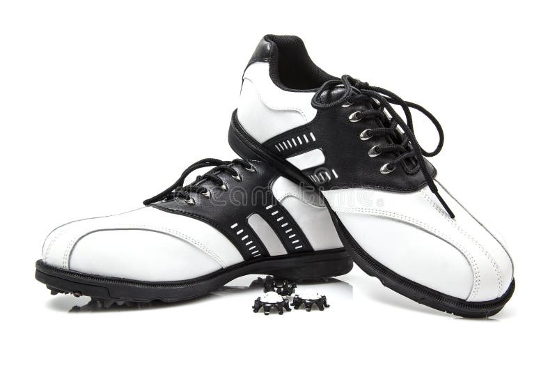 Golf shoes with spare spikes