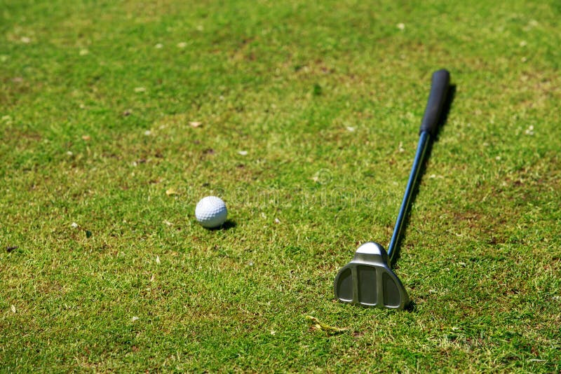 Golf stick and ball stock image. Image of rough, conceptual 17022183