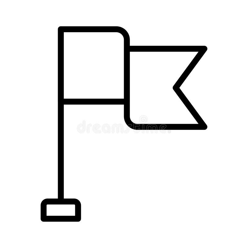 Golf thin line vector icon vector illustration.