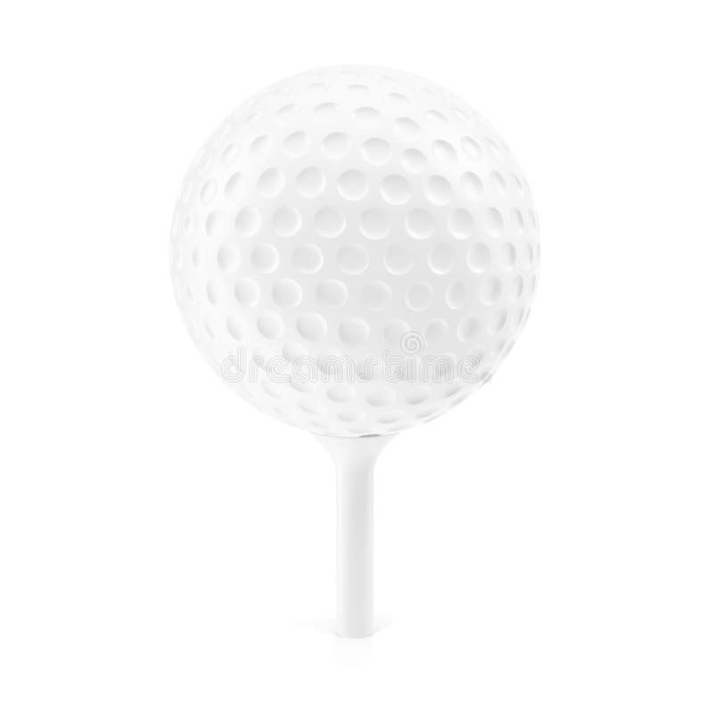 Golfbal op rek royalty-vrije illustratie Golfbal op rek royalty-vrije illustratie