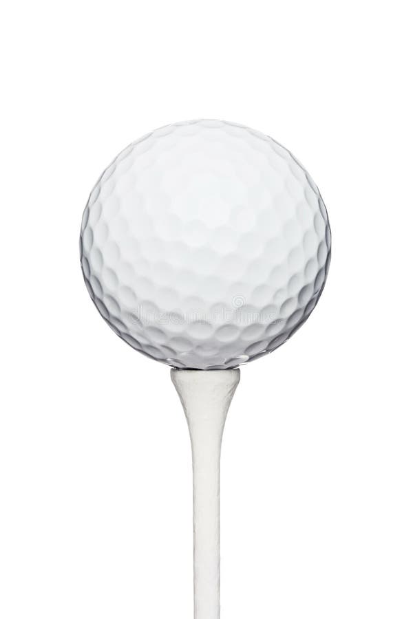 Golfball auf einem T-Stück