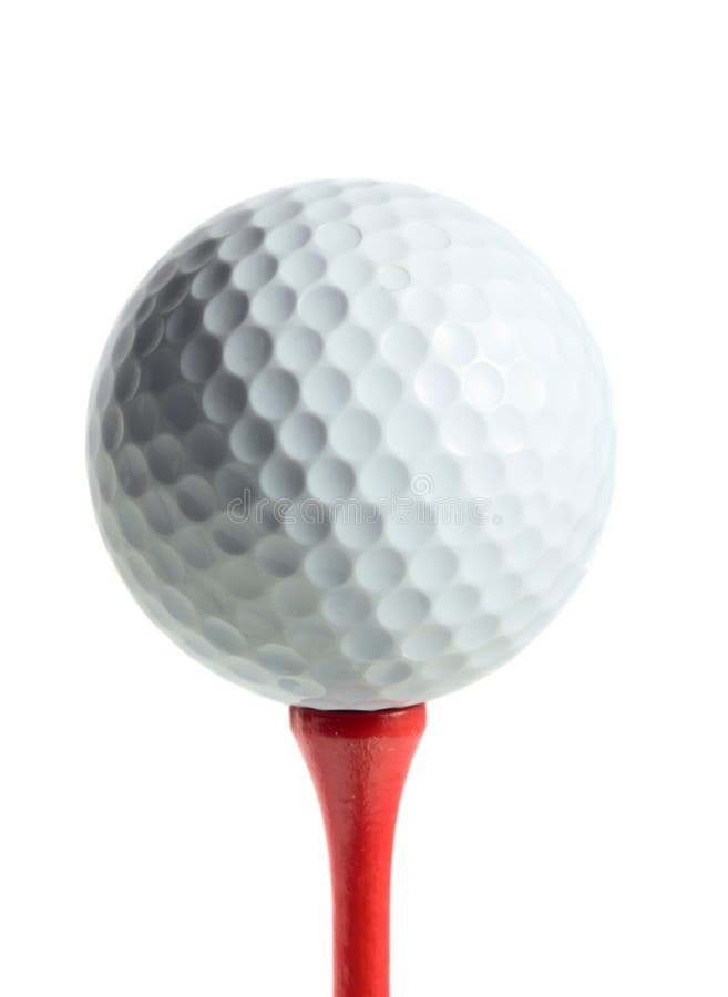 Golfball auf einem T-Stück