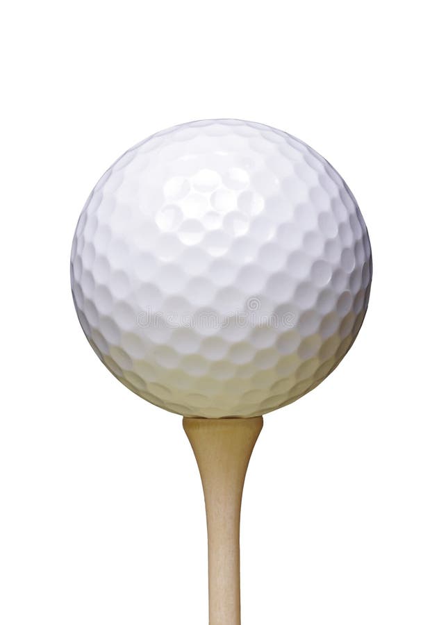 Golfball auf T-Stück