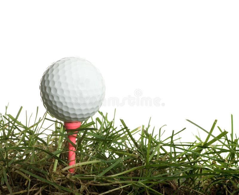 Golfball in grass