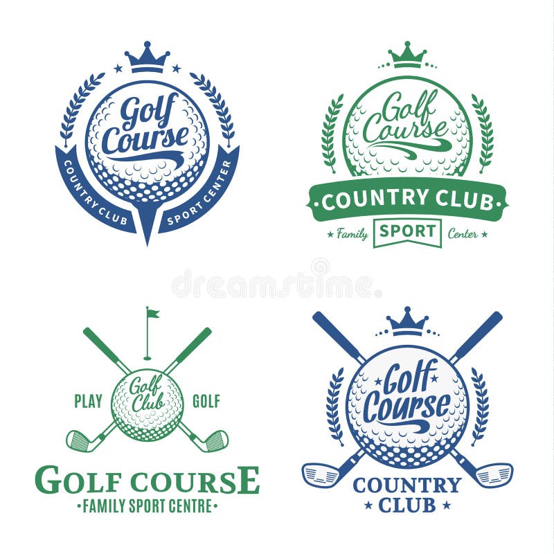 Golfclubembleem stock illustratie Golfclubembleem stock illustratie
