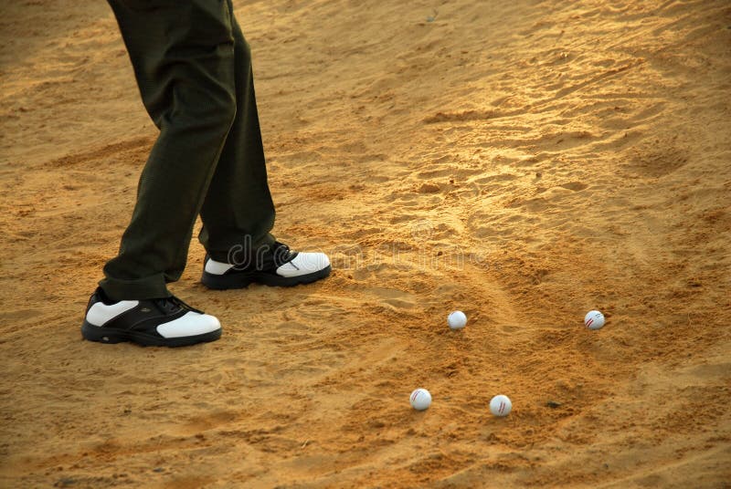 Golfer in bunker stock image. Image of sport, sand, details 1220533