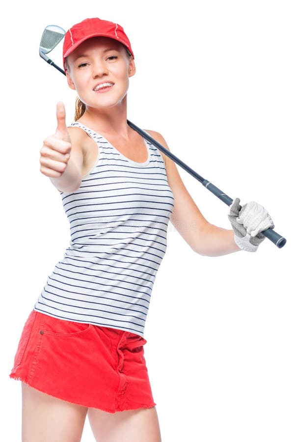 Golfer Happy in Success, Happy Portrait Stock Image - Image of holding ...