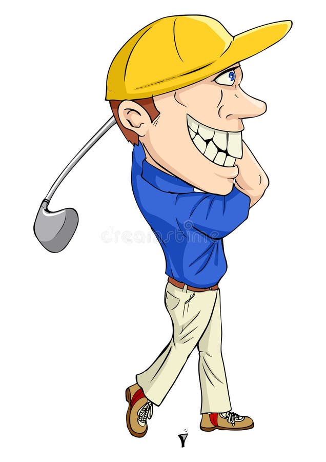 Golfeur illustration stock Golfeur illustration stock