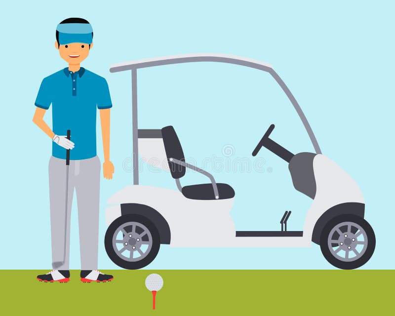 golfeur illustration libre de droits golfeur illustration libre de droits
