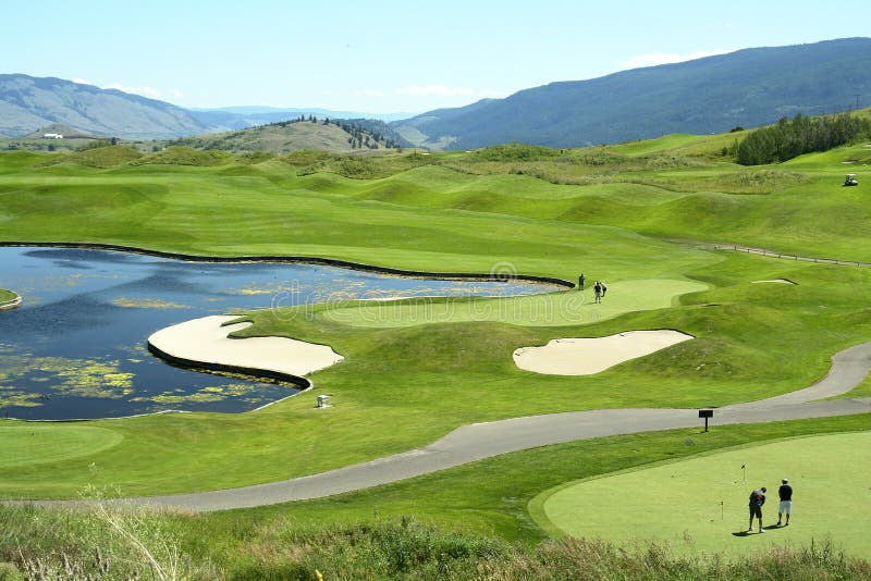 Golfing Golf Course Canada BC Stock Image Image of shot, fairway 2870393