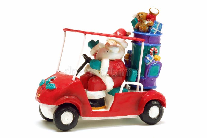 Golfing Santa stock photo. Image of beard, christmas, santa 6766472