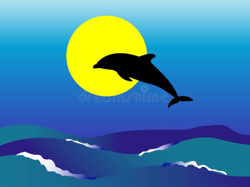 Golfinho ilustração royalty free Golfinho ilustração royalty free