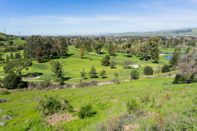 Golf course, California; sunny day. Golf course, California; sunny day