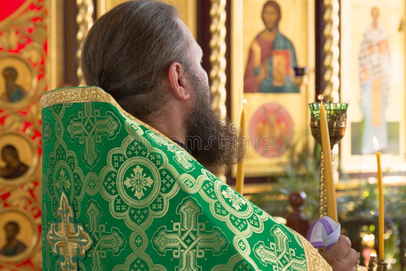 GOMEL, BELARUS - AUGUST 8, 2014: Orthodox Christian church inside.