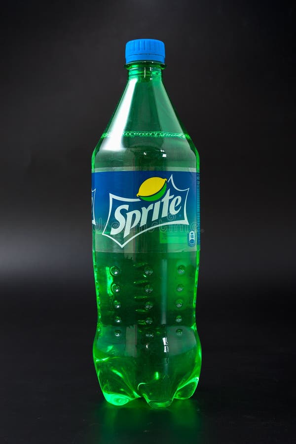 Gomel Belarus February 2017 Drink Sprite Plastic Bottle Black